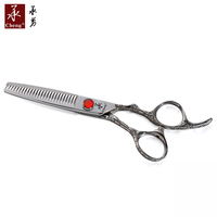 Ciseaux de coiffure professionnels FL-626 en acier inoxydable du Zhejiang, pour effilage, droitiers, manche moyen, droits, OEM, pour barbier et salon