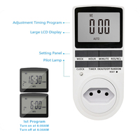 BR Plug Electronic Digital Timer Switch Socket Temporizador de cocina Salida Programable Timing Socket Control