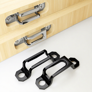 Two in One Steel Connector for Concealed Furniture Wardrobe Door Woodworking Cabinet Panel <b>Splicing</b> Fixing Fasteners - Product Image 1