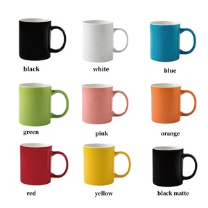 Gaodeng Wholesale Manufacturer 11OZ Ceramic Mug Custom Logo Blanks Inner Colored Coffee Mug With Handle