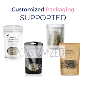 Mezcla <span class=keywords><strong>de</strong></span> té <span class=keywords><strong>de</strong></span> equilibrio hormonal personalizada para mujeres con hoja <span class=keywords><strong>de</strong></span> <span class=keywords><strong>frambuesa</strong></span> y menta verde para el bienestar - Product Image 4