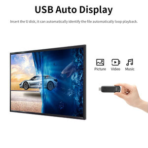 吊り下げ式広告<span class=keywords><strong>LCD</strong></span> 43/49/55/65インチIPS <span class=keywords><strong>LCD</strong></span>デジタルサイネージ小売店用4000nits半屋外窓向けディスプレイ - Product Image 3