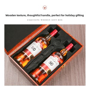 Coffret Cadeau Whisky Personnalisable 80 ml, 2 x 700 ml, Spiritueux Classiques et Doux pour la Vente en Gros et les Cadeaux d'Affaires - Product Image 3
