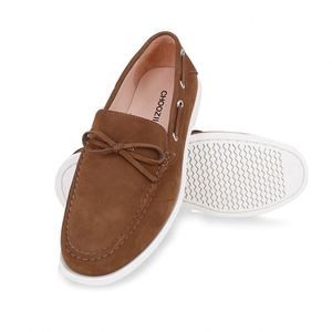 Mocasines Casuales de Hombre de Alta Gama con Diseño Nuevo, Parte Superior de Cuero Genuino y Tela de Lino - Product Image 3