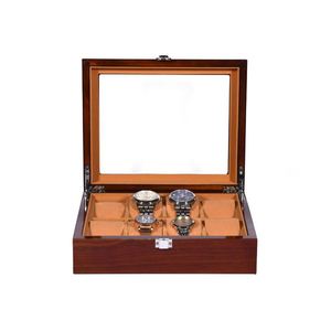 Caja de Madera para Relojes con Ventana Transparente de Lujo, con 3, 6, 8, 12, 18 o 24 Ranuras para Exhibición - Product Image 4