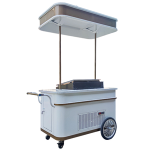 Hand Push Cart With <b>Freezer</b> Ice Cream Cart Sale - Product Image 1