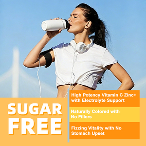 OEM <strong>1000mg</strong> <strong>Vitamin</strong> <strong>C</strong> Effervescent Tablets Sugar-Free Orange Flavor with Zinc Energy Boost and Immune Support <strong>Vitamins</strong> - Product Image 5