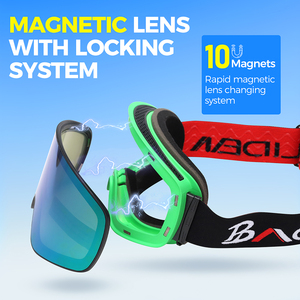 BAOLIDEN Lunettes de ski personnalisées à la mode, double lentille cylindrique, isolées thermiquement, anti-buée, protection UV400, ultra légères - Product Image 4