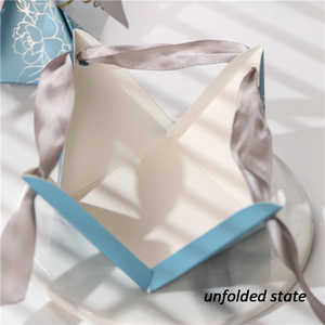 Cajas de Lujo para Dulces de Boda y Recuerdos para Fiestas, Cajas de Pastel para Invitados, Empaque de Papel Impreso para Regalo de Boda - Product Image 5