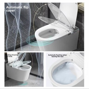 Inodoro Inteligente de Lujo con Calefacción y Bidé, Automático, de Una Pieza, Montado en el Suelo, con Control por Voz - Product Image 6