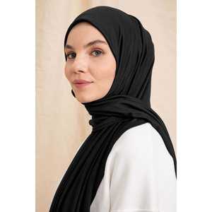 Écharpe en fourrure de coton noir - Product Image 2