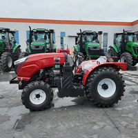 Multifunktionaler 4x4 Allradtraktor mit Frontlader Garten- und Landwirtschaftstraktor mit Optionalen Anbauteilen