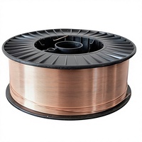 Fil de soudage GMAW/MIG certifié CE ER70S-6 0,8 mm 5 kg/15 kg Bobine blindée au CO2 Cuivre brillant OEM