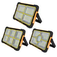 Proyector Solar Integrado con Gancho Magnético de Fuerte Atracción Recargable por USB de 10000 W, Sensor de Jardín Exterior, Reflector LED Solar