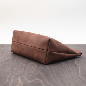 Bolsa de Maquillaje de Cuero Portátil Personalizada, Portaescobillas Multifuncional de Viaje, Impermeable con Cremallera, Vintage, para Neceser de Viaje - Product Image 1