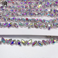 Franges en cristal, applique chaîne en cristal doré, rouleau de strass roses non thermocollants, strass rouges et argentés écologiques à coudre, strass en vrac