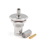 XINQY conector de mamparo hembra impermeable RF Coaxial BNC de alta calidad Modelo para LMR240 LMR200 RG142 bajo
