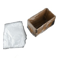 Sacs PE à fond carré personnalisés, transparents et étanches, pour l'élevage de crevettes, le transport de fruits de mer vivants et l'emballage de produits aquatiques.