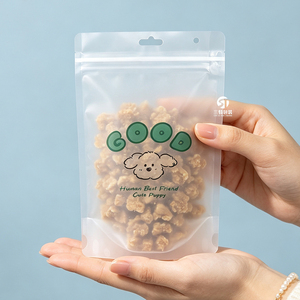 Sacs Doypack givrés personnalisés imprimés en usine en Indonésie, 250g, 500g, 1kg, avec fermeture éclair refermable pour friandises pour chiens et chats - Product Image 2