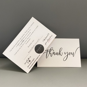 2020 Tùy Chỉnh In Ấn Cảm Ơn Bạn Thẻ 100 Cho Thẻ Giấy Mua Sắm - Product Image 5