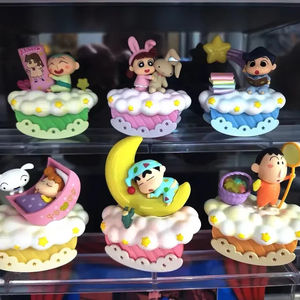 6 pièces/ensemble boîte aveugle Kawaii Crayon Shin-chan bonne <span class=keywords><strong>nuit</strong></span> Shin-chan mignon personnage Anime PVC Figure ensemble boîte mystère 8cm - Product Image 1