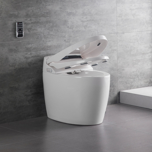 Toilettes intelligentes avec support de plancher de Bidet, une pièce intelligente en céramique avec <span class=keywords><strong>tuyau</strong></span>, bon marché - Product Image 4