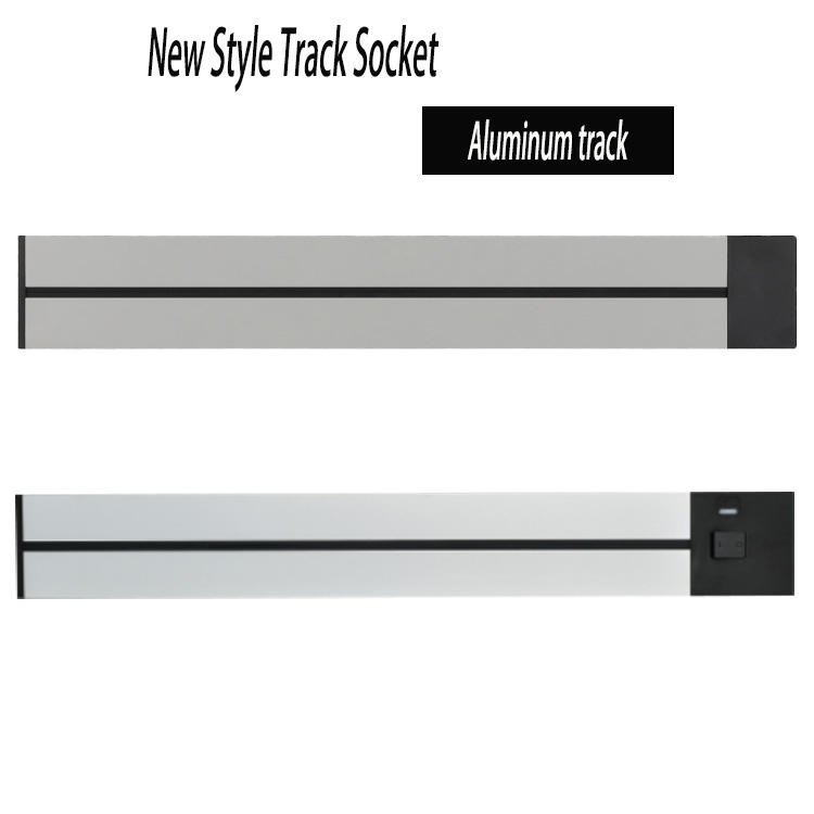 Universal Multi Smart Office Desk Power Rail Track System Flexible Electric Socket Electric Kitchen Power Track Socket