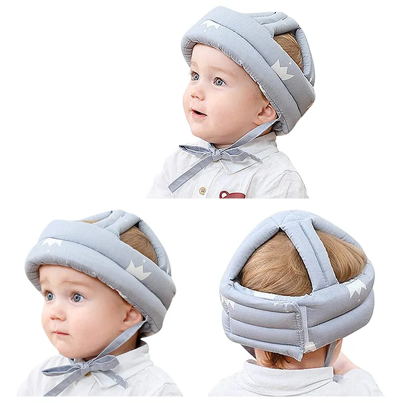 SPU042-protector de cabeza anticolisión para niños pequeños, protección suave para cabeza de bebé, casco de seguridad
