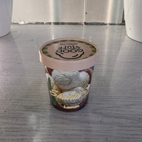 Vasos de Papel Desechables de 3oz y 5oz para Yogurt Congelado, Gelatina, Fruta, Helado, para Tiendas de Postres, Comida para Llevar, Empaque para Sundae, Impresión Personalizada