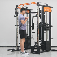 Fournisseur d'usine, équipement de musculation pour salle de sport à domicile, machine Smith, rack à squats 70 kg*2, câble de puissance, équipement d'exercice avec poids