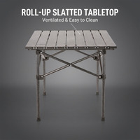 Table pliante de camping Qiqika, robuste, en fer, à montage rapide, pour l'extérieur, en promotion pour les vacances