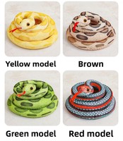 Peluche Serpent Python Tacheté Simulation RICHY RQ074 Rembourrage Coton PP 100-150cm Couverture Réconfortante Accessoire Amusant Poupée Tissu Peluche ODM