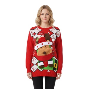 <span class=keywords><strong>Pull</strong></span> <span class=keywords><strong>de</strong></span> <span class=keywords><strong>Noël</strong></span> en jacquard d'hiver pour <span class=keywords><strong>femme</strong></span>, grande taille, <span class=keywords><strong>pull</strong></span> rouge à motif <span class=keywords><strong>de</strong></span> cerf <span class=keywords><strong>de</strong></span> <span class=keywords><strong>Noël</strong></span>, <span class=keywords><strong>pull</strong></span> tricoté pour <span class=keywords><strong>femme</strong></span>, fête <span class=keywords><strong>de</strong></span> <span class=keywords><strong>Noël</strong></span> - Product Image 1