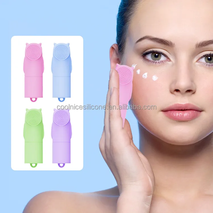 Embouts en Silicone multifonctionnels et durables pour les doigts, soins du visage, outils de beauté, accessoires, lits pour les doigts du visage avec des motifs à usages multiples