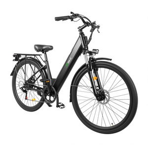 Vélo électrique <span class=keywords><strong>de</strong></span> <span class=keywords><strong>ville</strong></span> pour femmes 36V 10.5Ah 250W 7 vitesses Frein à disque mécanique Écran LCD Guidon incurvé Vélo électrique à cadre basse - Product Image 1