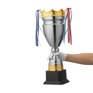 Trofeo <span class=keywords><strong>de</strong></span> Metal Deportivo Oro y Plata para Campeones Fabricado con Logotipo Personalizado, <span class=keywords><strong>Copa</strong></span> <span class=keywords><strong>de</strong></span> Premiación, Medallas y Trofeos Deportivos Mundiales - Product Image 2