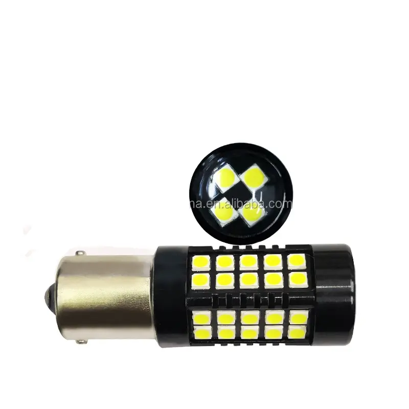 F2WORLD 주도 자동 방향 지시등 브레이크 전구 슈퍼 브라이트 DC 12V 2000lm 44SMD 3030 1156 P21W 자동차 BA15S 6V LED