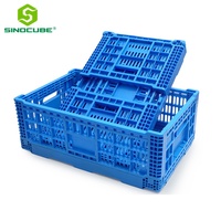Caisse de stockage pliable, empilable et emboîtable en maille PP Sinocube pour fruits et légumes, avec un design écologique pour le transport logistique