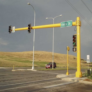Poste de Señalización de Tráfico Galvanizado de Acero para Uso en Exteriores con Cámara, de Proveedor Chino - Product Image 1