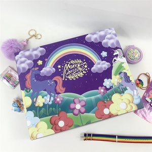 Caja de regalo personalizada para niñas, calendario de cuenta atrás de Navidad de 24 días, regalos, accesorios de unicornio a la moda, caja de calendario de Adviento para niños - Product Image 5