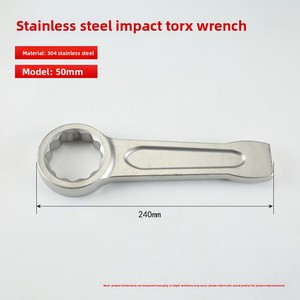 Clé à fourche à tête unique 12 points, épaissie, anti-magnétique, anti-rouille, chromée, pour <span class=keywords><strong>marteau</strong></span> de menuisier - Product Image 6