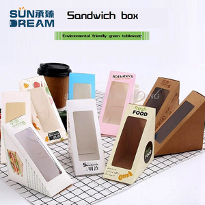 Boîtes d'emballage alimentaire à emporter, logo personnalisé, promotion de magasin de gâteaux, mode Cool et mignon boîte à sandwich coréenne populaire - Product Image 3