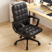 Chaise de bureau moderne pour la maison, chaise d'étude pour étudiants avec dossier relevable, chaise pivotante confortable avec accoudoirs