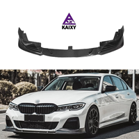 Lèvre de pare-chocs avant Style CMST en fibre de carbone pour BMW Série 3 G20 G28 Pre Lci 2019-2021 Séparateur avant de voiture