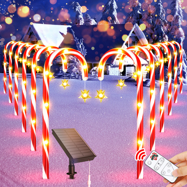 Wholesale Solar-Powered LED Street Light for Garden Backyard Waterproof with IP65 Rating Christmas Decoration