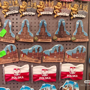 Imanes de resina 3D personalizados para nevera, recuerdos turísticos impresos con UV de <span class=keywords><strong>Polonia</strong></span> para el hogar moderno, artesanías de ciudad personalizables - Product Image 3