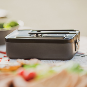 DF216 Recipiente Ultraligero para Comida de Aleación de Aluminio con Asa Plegable y Tapa - Product Image 3