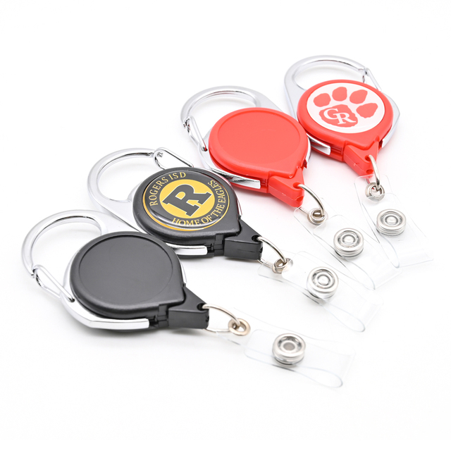 YYX Customized Metal Badge Reel Metal Accessories for Lanyard Adjustable Length Badge Reel