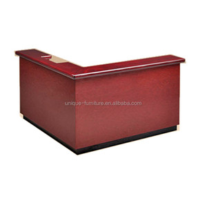 Mostrador de recepción de diseño bonito y moderno, para hotel, mesa de visión frontal barata en venta - Product Image 1
