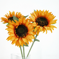 Arrangements floraux artificiels en tissu réaliste à texture douce pour la décoration intérieure, accessoires de photographie, mariage